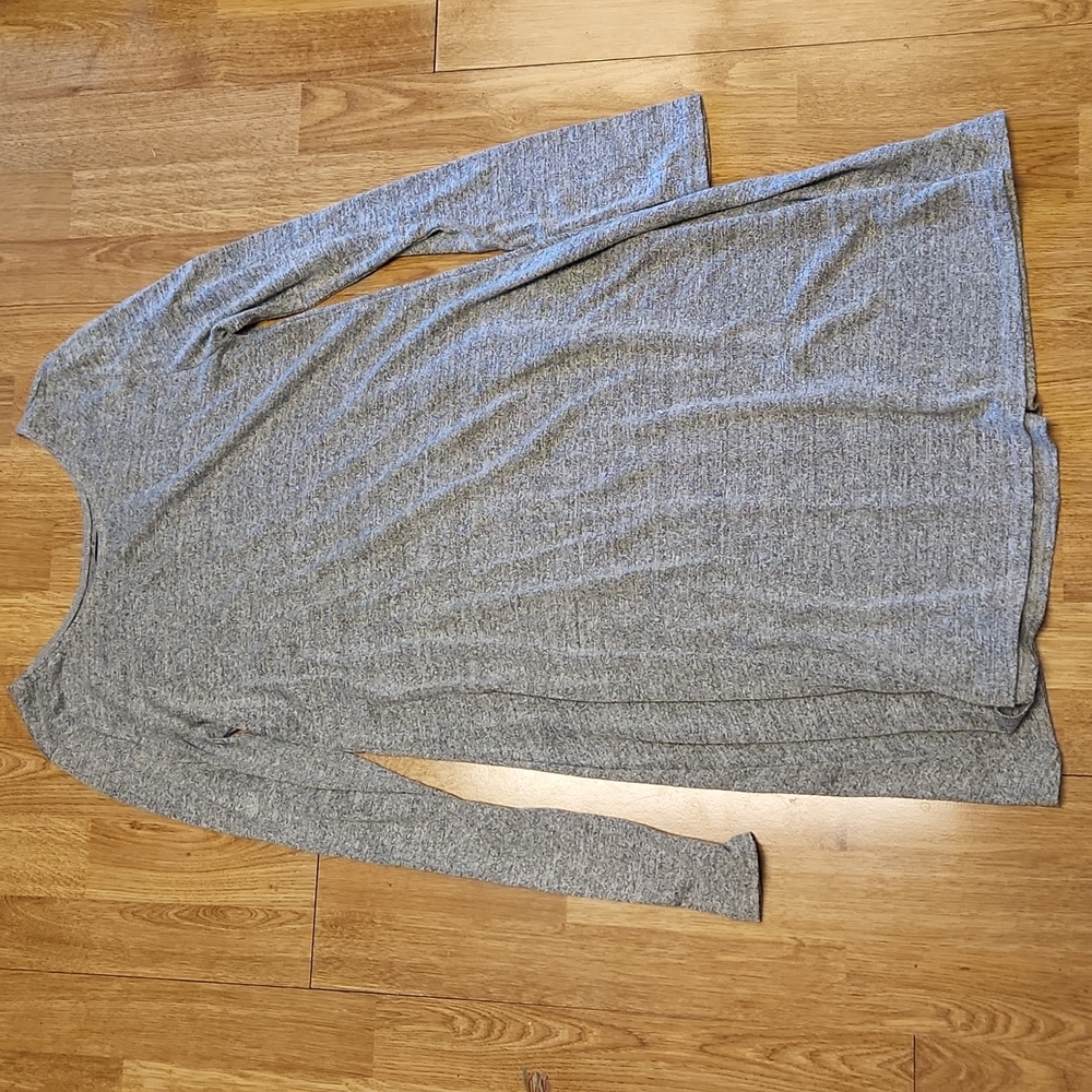GAP Heather's gray long sleeve swing dress sz XS